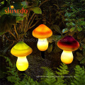 Solar Holiday Garden Decoration IP44 Waterproof Cute Mushroom Bollard Lively Light